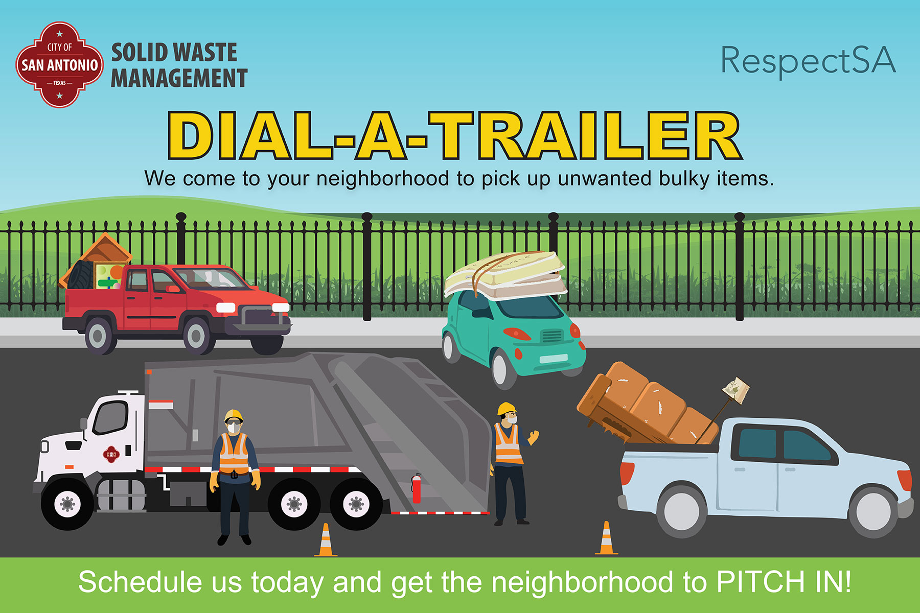 graphic of dial-a-trailer event